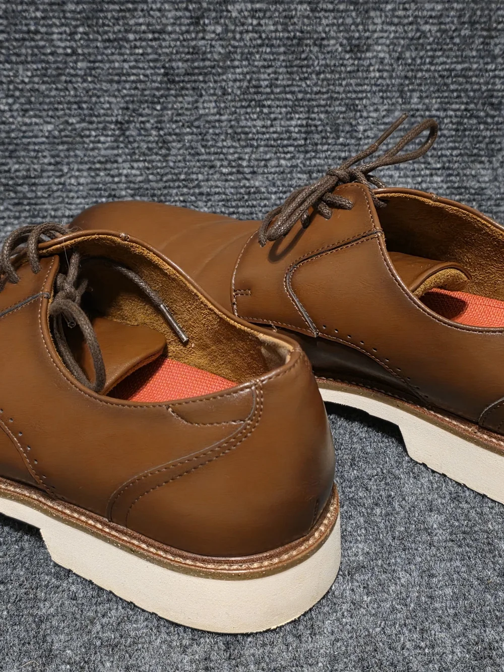 Stacy Adams Men’s Brown Leather Lace-Up Dress Sneakers Oxford Shoes 8.5